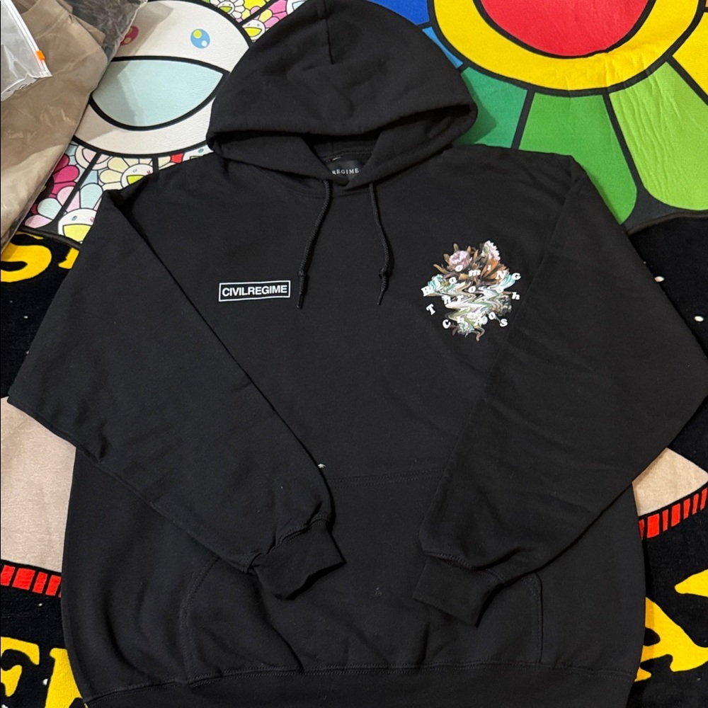 Civil Regime Black Hoodie for Men